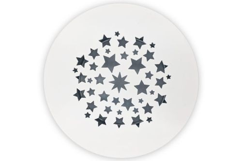 Gwiazdy 2 kratka ozdobna wentylacyjna, anemostat do rekuperacji fi 100