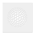 Bąble kratka ozdobna wentylacyjna kwadratowa biała, anemostat do rekuperacji fi 125