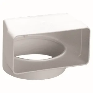 Kolano łączne 220x90 mm / fi 150 mm , białe