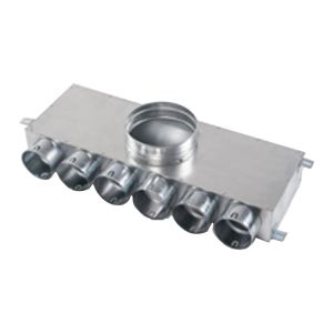 Rozdzielacz kątowy jednostronny fi 160 6 x 75