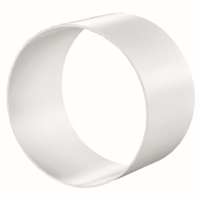 Łącznik kanałów okrągłych 100 mm , biały