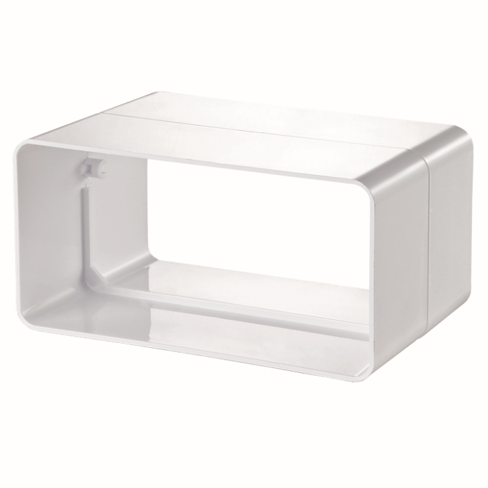 Łącznik kanałów płaskich 110x55 mm , biały