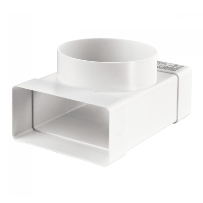 Trójnik przelotowy 110x55mm/fi 100 mm, biały