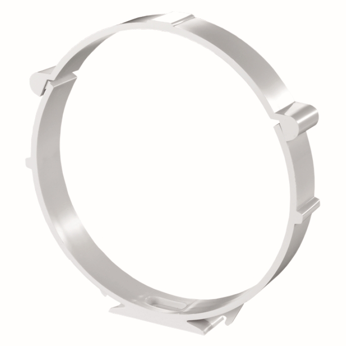 Uchwyt mocujący do kanałów okrągłych fi 150 mm , biały
